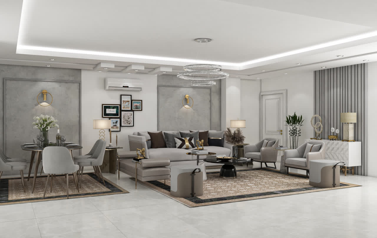 طراحی نمای ویلا و محوطه کرج