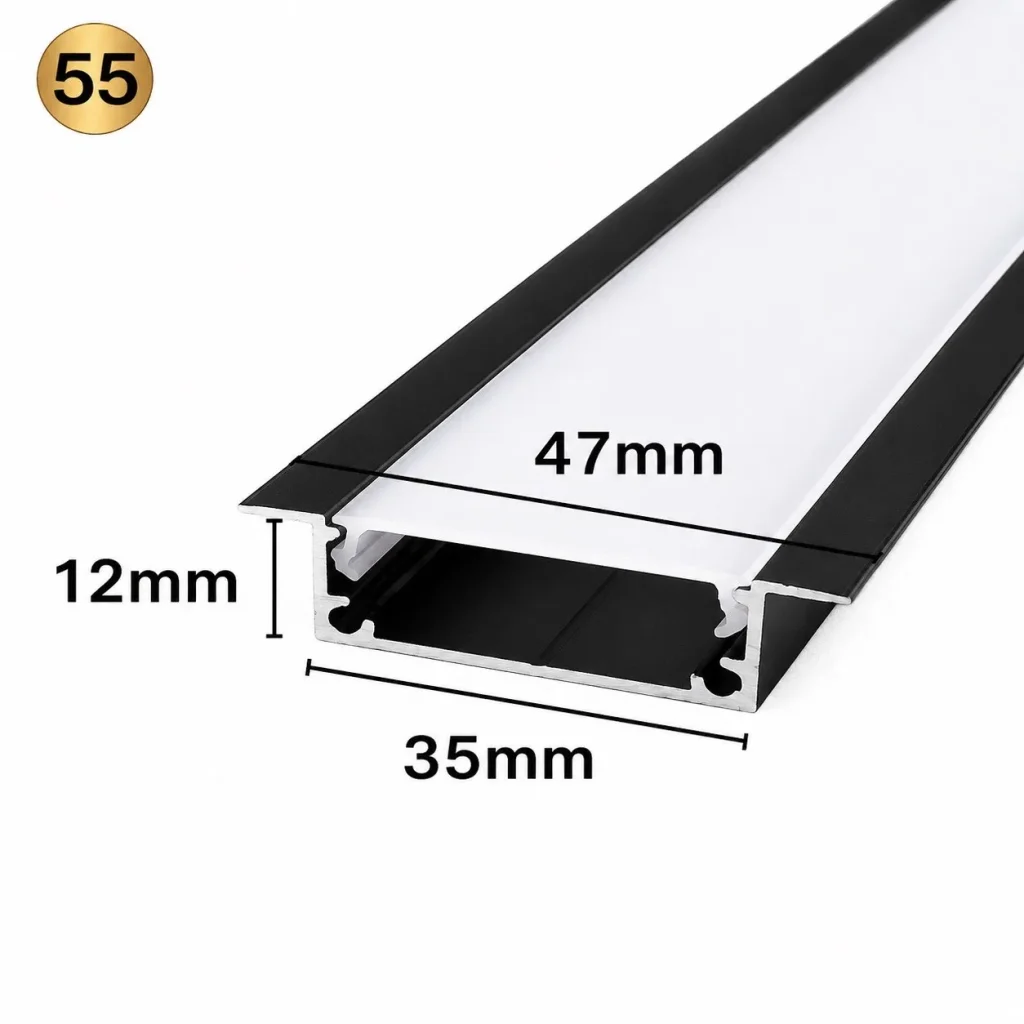 پروفیل لاین نوری توکار کد55