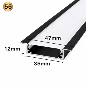 پروفیل لاین نوری توکار کد55