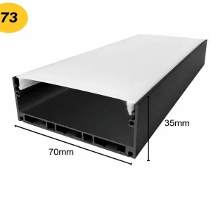 پروفیل لاین نوری روکار و آویز و توکار کد73